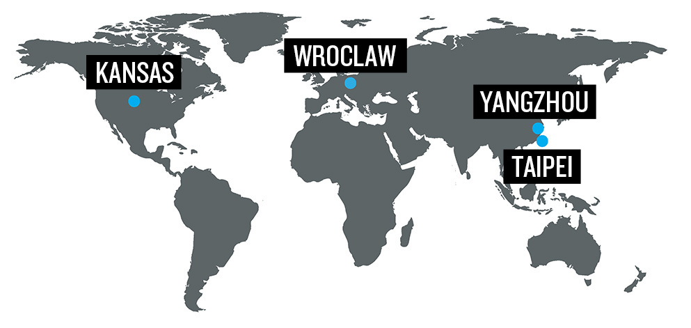 Auto OEM Manufacturing Sites World Map