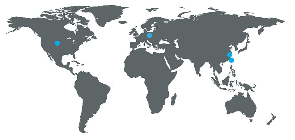 Équipementier auto Sites de production Carte du monde